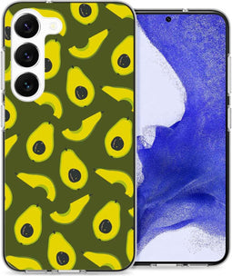iMoshion Hoesje Geschikt voor Samsung Galaxy S23 Plus Hoesje Siliconen - iMoshion Design hoesje - Meerkleurig / Avocados