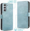iMoshion Hoesje Geschikt voor Samsung Galaxy S21 FE Hoesje Met Pasjeshouder - iMoshion Luxe Bookcase - Lichtblauw