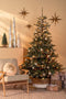 House of Seasons Kerstboom - Metaal - Gehamerd - Zilver - L19 x B10 x H90 cm