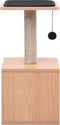 vidaXL - Kattenkrabpaal - met - sisal - krabmat - 62 - cm