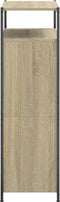 Schoenenkast 75x34x112 cm bewerkt hout sonoma eikenkleurig