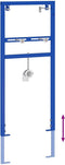 vidaXL - Verborgen - Montageframe - voor - Wastafel - 50x112-136 - cm - Staal