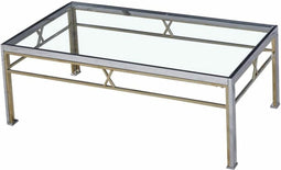 Bijzettafel DKD Home Decor 110 x 60 x 40 cm Kristal Zilverkleurig Staal Aluminium