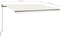 vidaXL - Luifel - automatisch - met - LED - en - windsensor - 400x300 - cm - crèmekleur