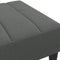 vidaXL - Voetenbank - 77x55x31 - cm - stof - donkergrijs