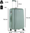 CarryOn Skyhopper Grote Koffer 78cm - Reiskoffer 85 Ltr met TSA-slot - Olijf