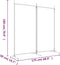 vidaXL - Kamerscherm - met - 2 - panelen - 175x180 - cm - stof - bruin