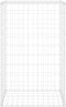 vidaXL - Schanskorfmuur - met - deksels - 60x50x150 - cm - gegalvaniseerd - staal