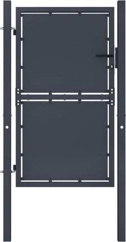vidaXL - Poort - 100x175 - cm - staal - antraciet