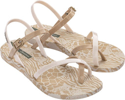 Ipanema Fashion Sandal X - Sandalen Dames - Metallic bandjes - Beige - Maat 41/42