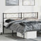 vidaXL - Hoofdbord - 180 - cm - metaal - zwart