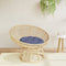 vidaXL - Zitkussen - rond - Ø - 60x11 - cm - oxford - stof - marineblauw