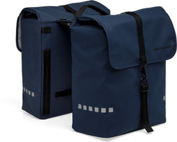 New Looxs Odense Double MIK - Dubbele Fietstas - Geschikt voor Elektrische Fietsen - 39 Liter - Donkerblauw