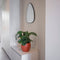 Atmooz - Wandspiegel Stone Large - Driehoekig / Rond - Industrieel - Zwart - Metaal - 48cm hoog en 60cm breed