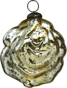 PTMD glazen kerstbal Liv roos - H10 x Ø10 - Goud