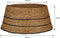 House of Seasons Kerstboomrok - H26 x Ø58 cm - FSC Mix - Zeegras - Bruin Zwart