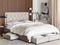 LIEVIN - Bed met opbergruimte - Beige - 160 x 200 cm - Fluweel