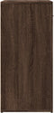 vidaXL - Dressoir - 79x38x80 - cm - bewerkt - hout - bruin - eikenkleur