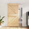 vidaXL - Schuifdeur - met - beslag - 100x210 - cm - massief - grenenhout