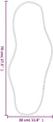 vidaXL - Wandspiegel - 70x30 - cm - zilverkleurig