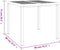 vidaXL - Tuintafel - 80x80x72 - cm - staal - antracietkleurig