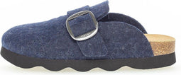 Gabor 73.021.16 - Dames Sloffen - Muiltje in kurk met vilt - Blauw - Maat 36