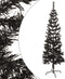 vidaXL - Kerstboom - smal - 120 - cm - zwart