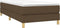 vidaXL - Boxspringbed - 90x190 cm - stof - donkerbruin
