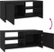 vidaXL - Salontafel - 102x50x45 - cm - bewerkt - hout - zwart