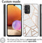 iMoshion Hoesje Geschikt voor Samsung Galaxy A33 Hoesje Siliconen - iMoshion Design hoesje - Wit / White Graphic