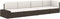 vidaXL - Tweezitsbank - sectioneel - poly - rattan - zwart