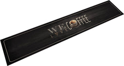 vidaXL - Keukenmat - wasbaar - koffietekst - 60x300 - cm - fluweel