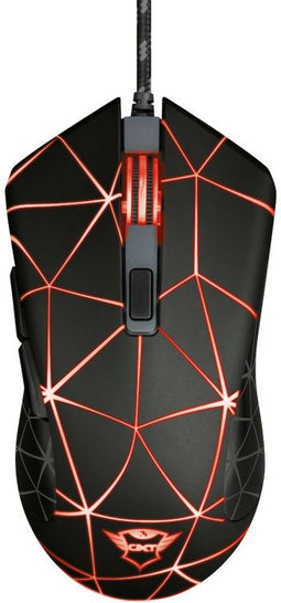 Trust GXT 133 Locx - Bedrade Gaming Muis - 800-4000 dpi - LED verlichting