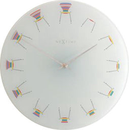 Chair wandklok wit - NeXtime