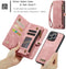 Caseme Geschikt voor iPhone 16 hoesje - Vintage 2 in 1 portemonnee - Roze