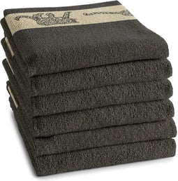 DDDDD Leo - Keukendoek - 50x55 cm - Set van 6 - Brown