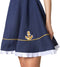 dressforfun Matrozenbruid - Verkleedkostuum - Mouwloze jurk met muts - Blauw