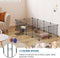 Eugad Puppyren & Knaagdierenren - Opvouwbare Speelren 142x72x36 cm - Zwart - 12 Panelen