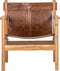 BePureHome Chill Fauteuil - Echt Leer - Bruin - 75x68x72