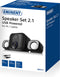 Eminent EM3515 - Stereo Speaker 2.1 - 11 Watt - Zwart