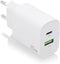 Aisens A110-0754 - Oplader - 20W USB-A en USB-C - Power Delivery 2.0/3.0, Quick Charge 2.0/3.0