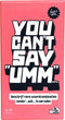 Big Potato Games You Can't Say Umm - Nederlandstalig Partyspel - Hilarisch en uitdagend