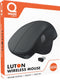Qware Office - Ergonomische Muis - Muis - Draadloos - 2.4 GHz - Dongle - Duimsteun - Duimscrol - Luton - 1600 DPI - Zwart