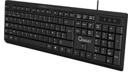 Qware Office - Toetsenbord - Bedraad - USB - Liverpool - Zwart - Azerty