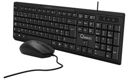 Qware Office - Toetsenbord - Muis - Bedraad - Desktopset - Combo - Hamilton - Azerty
