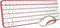Qware Office - Toetsenbord - Muis - Draadloos - 2.4ghz - USB - Desktopset - Combo - Waterford - Roze - Qwerty