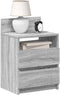 vidaXL - Nachtkastjes - 2 - st - met - 2 - lades - 40x33x60 - cm - grijs - sonoma - eiken