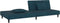 vidaXL - Slaapbank - 2-zits - met - 2 - kussens - fluweel - blauw