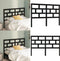vidaXL - Hoofdbord - 126x4x100 cm - massief grenenhout - zwart