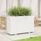 vidaXL - Plantenbak - 110x40x72 - cm - massief - grenenhout - wit
